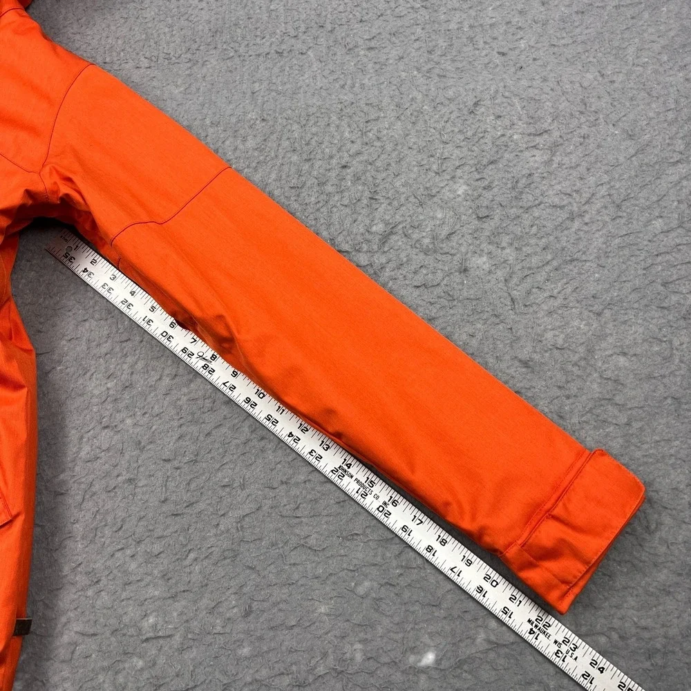 Burton DryRide Jacket Women's Small Orange Hooded Full Zip Snowboarding Ski Coat